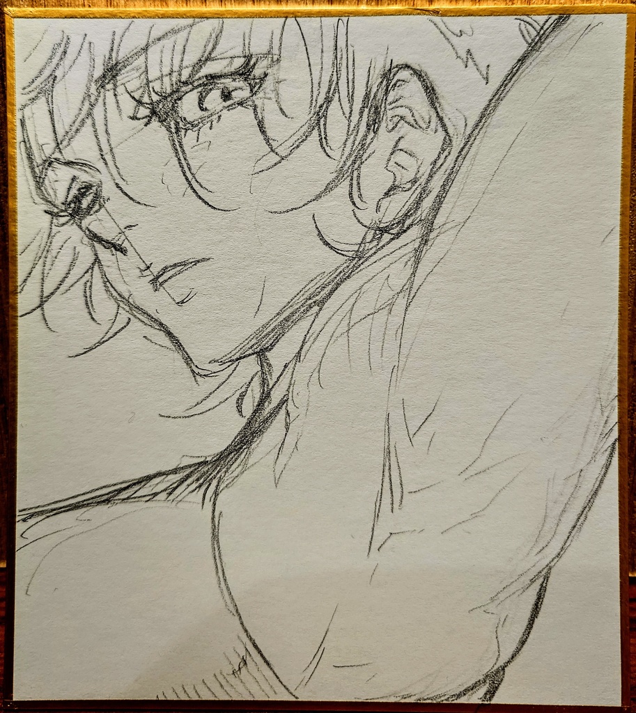 オリジナルイラスト 小色紙