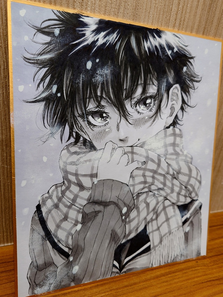 オリジナルイラスト 中色紙