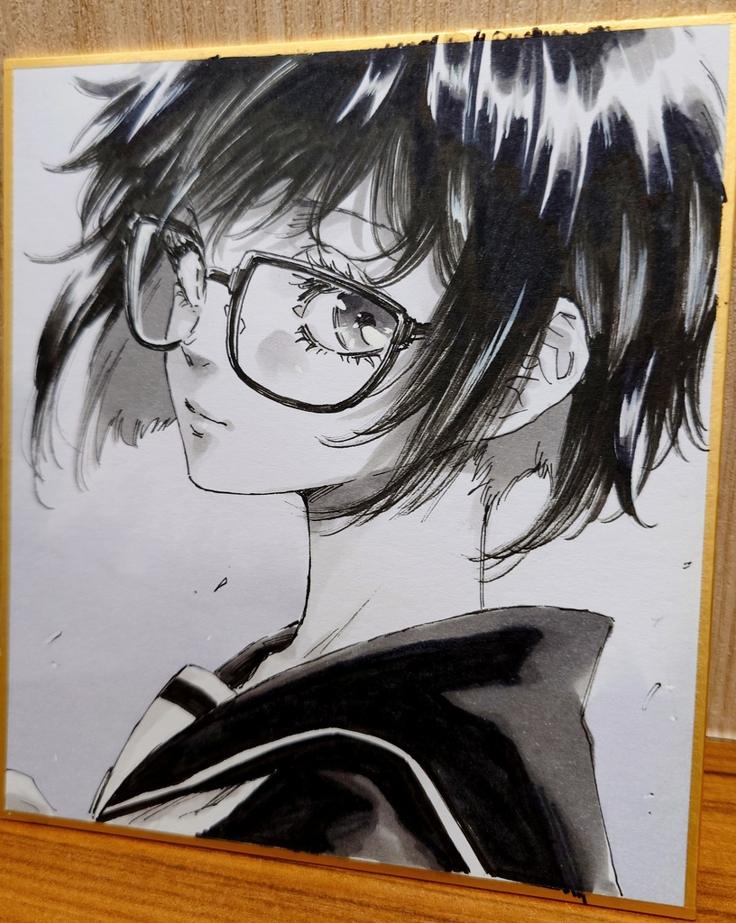 オリジナルイラスト 小色紙