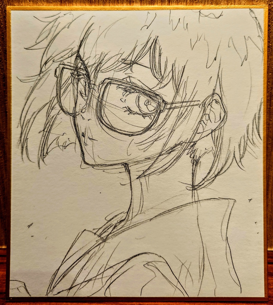 オリジナルイラスト 小色紙