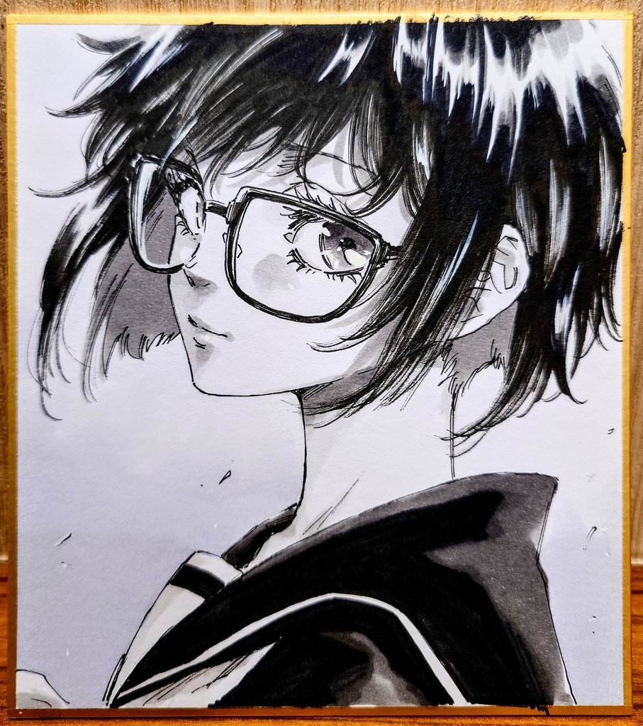 オリジナルイラスト 小色紙