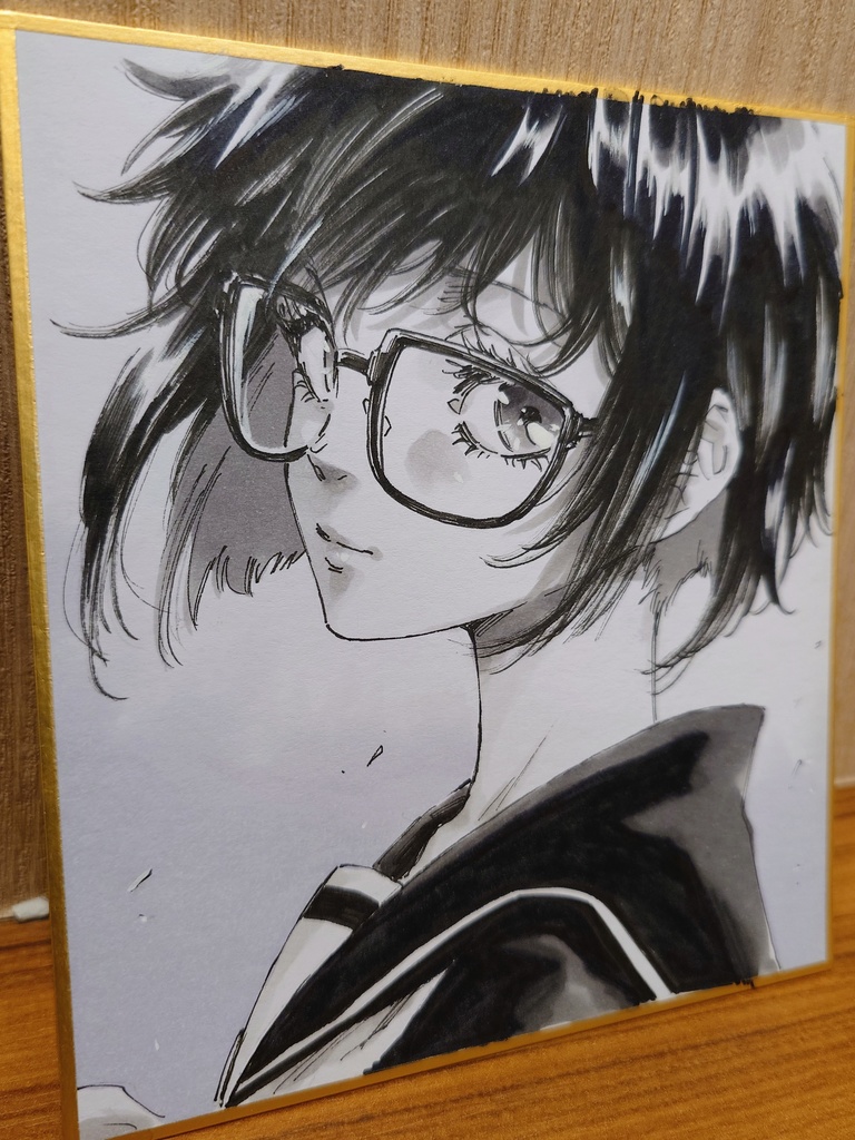 オリジナルイラスト 小色紙