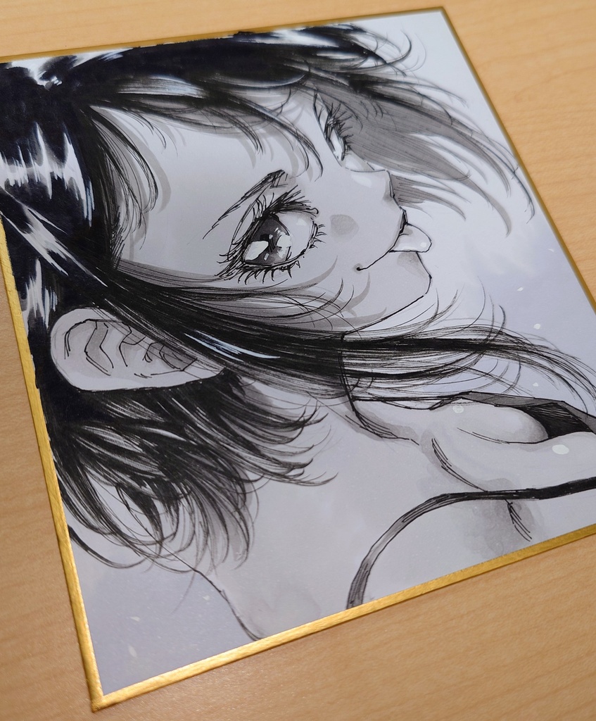 オリジナルイラスト 小色紙