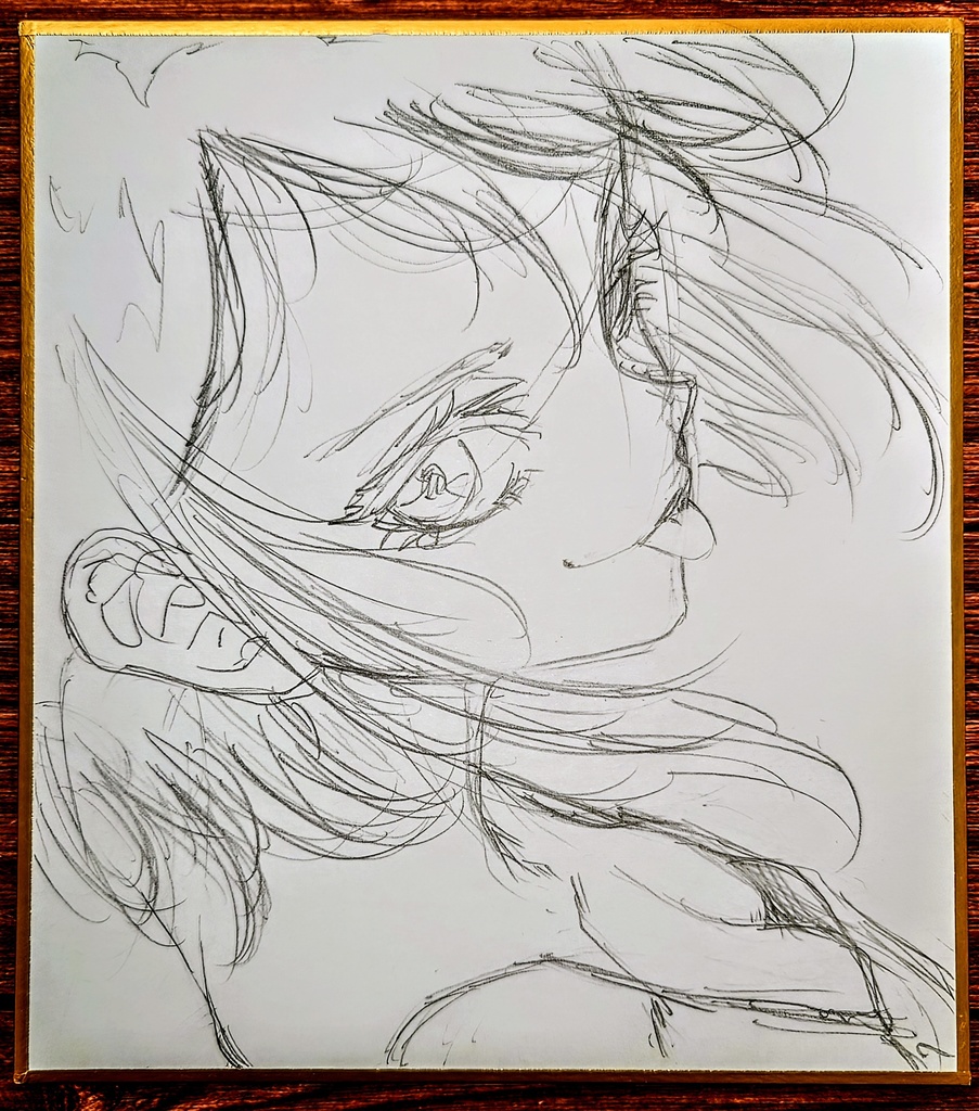 オリジナルイラスト 小色紙