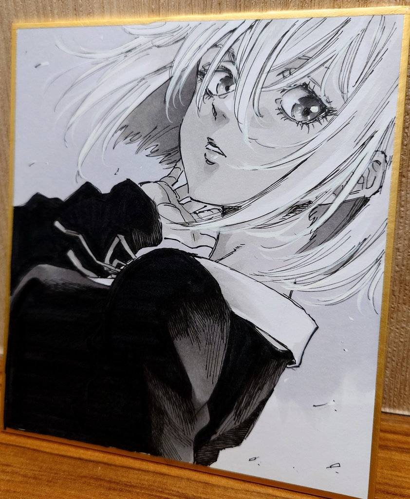 オリジナルイラスト 小色紙