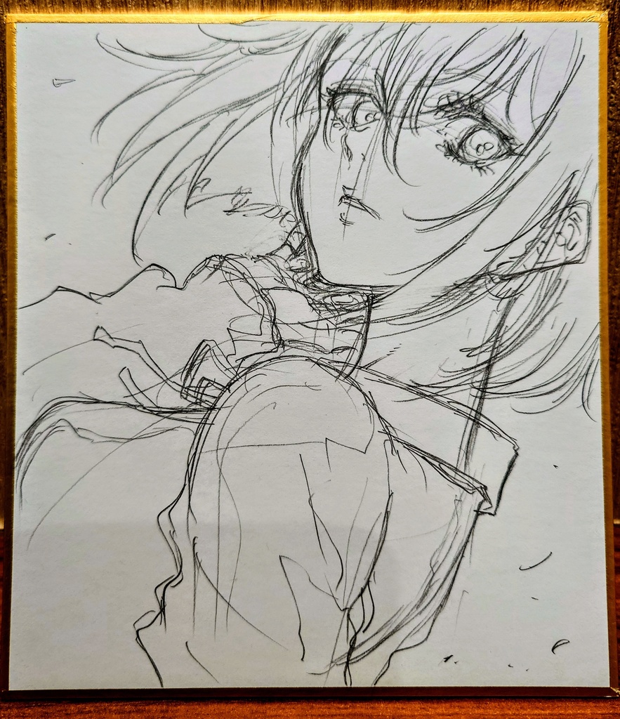 オリジナルイラスト 小色紙