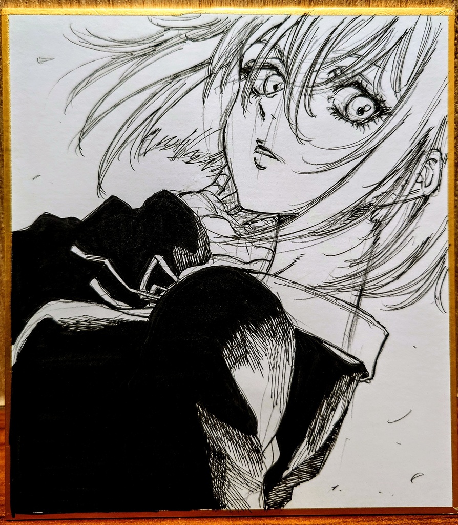 オリジナルイラスト 小色紙