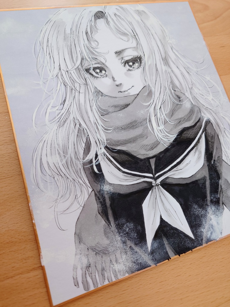 オリジナルイラスト 中色紙