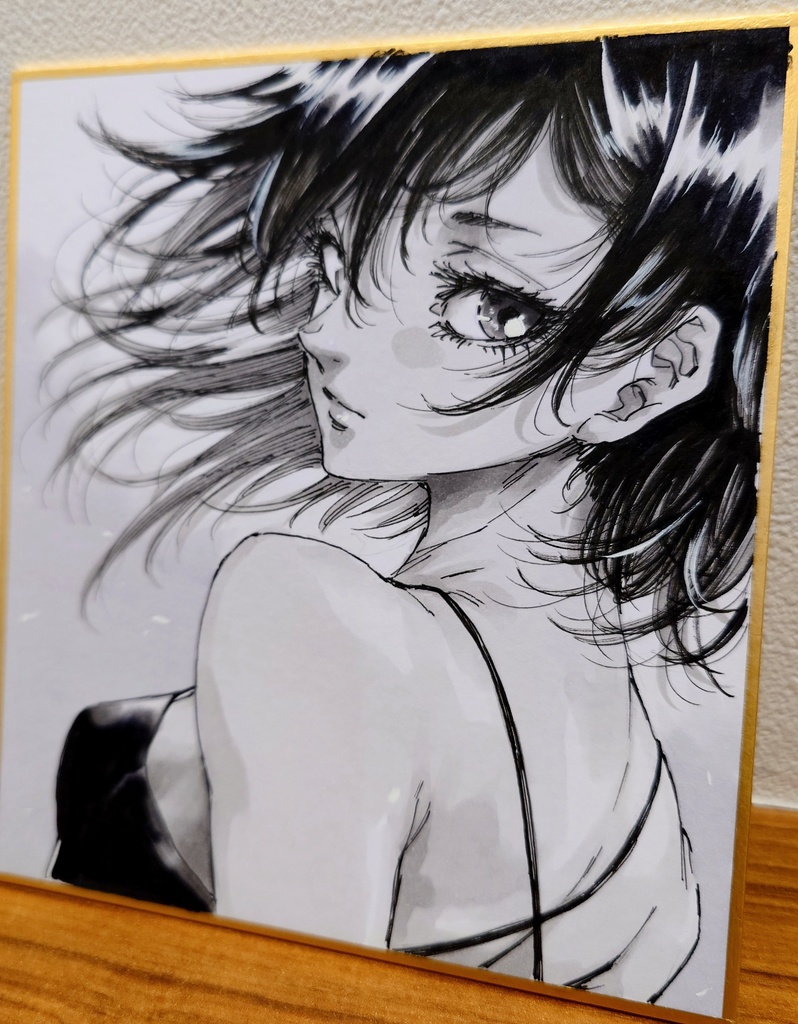 オリジナルイラスト 小色紙