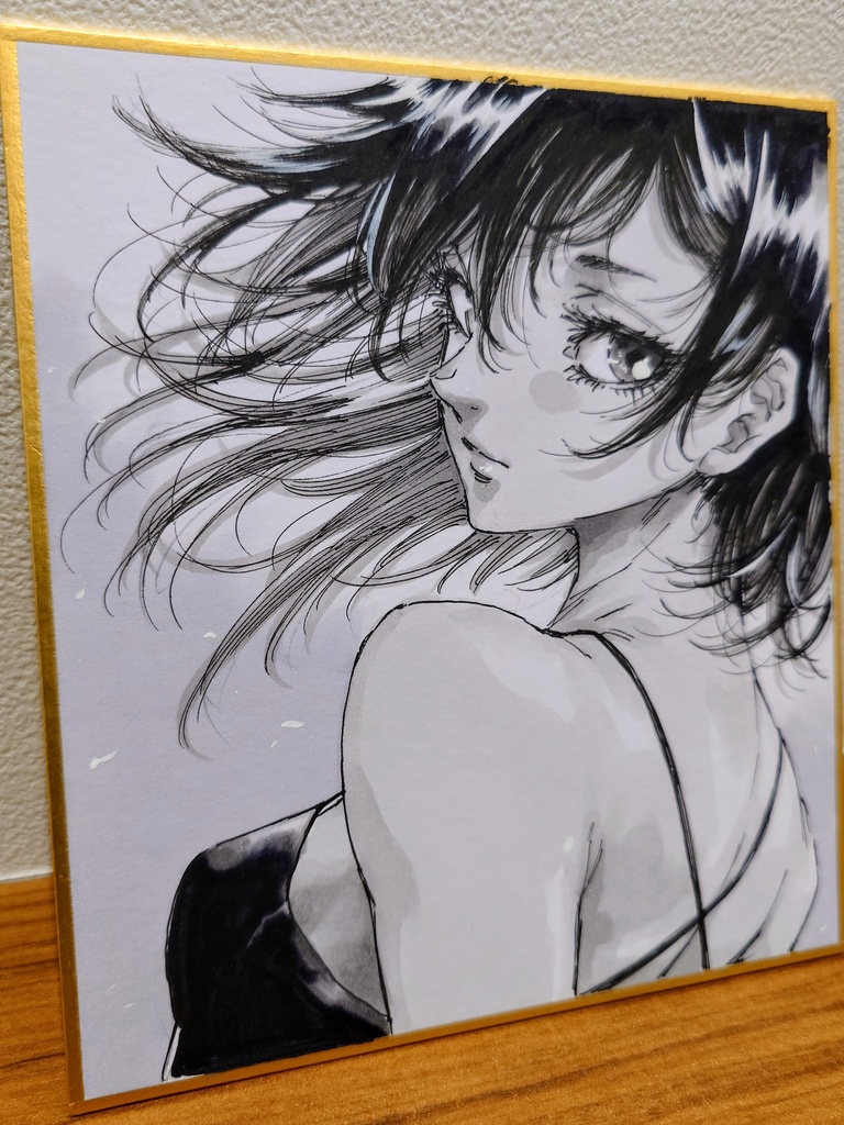 オリジナルイラスト 小色紙