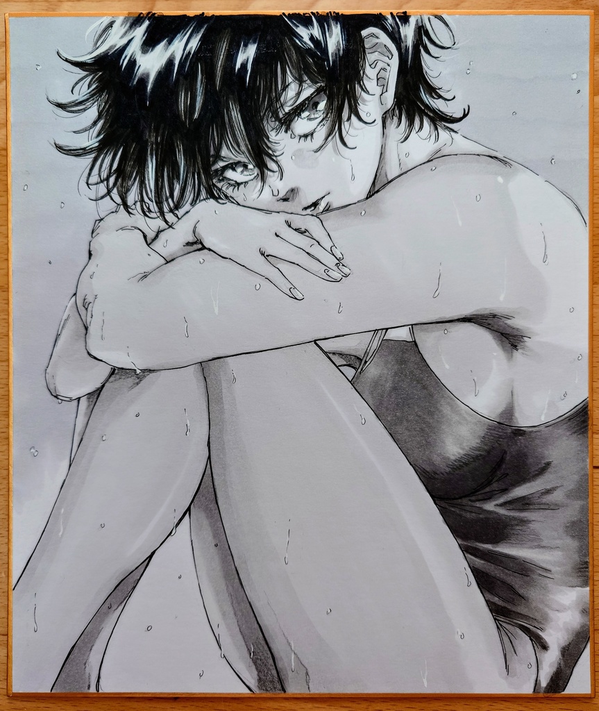 オリジナルイラスト 中色紙