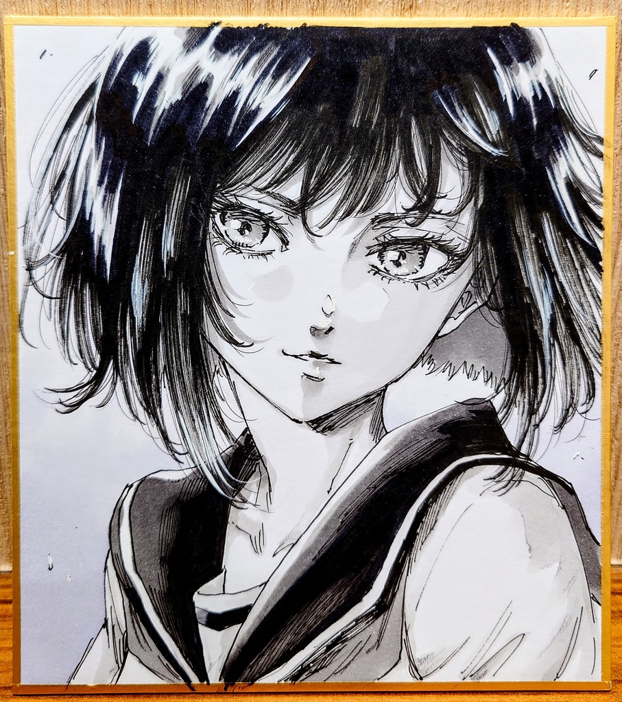 オリジナルイラスト 小色紙