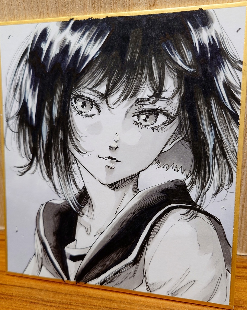 オリジナルイラスト 小色紙