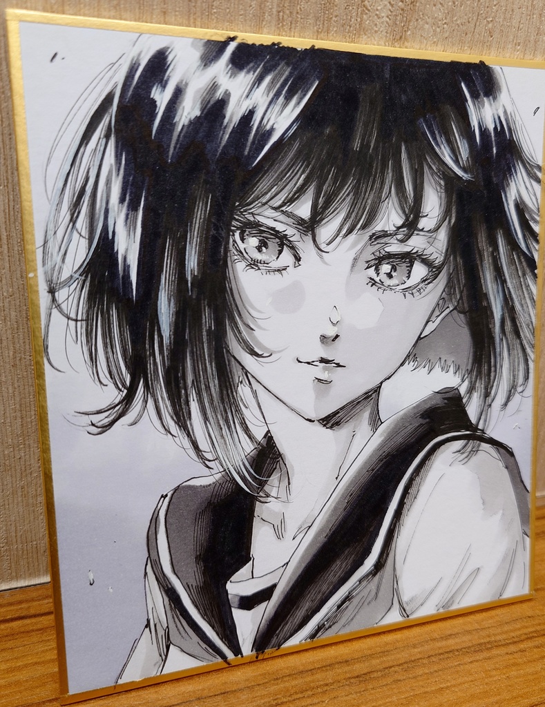 オリジナルイラスト 小色紙