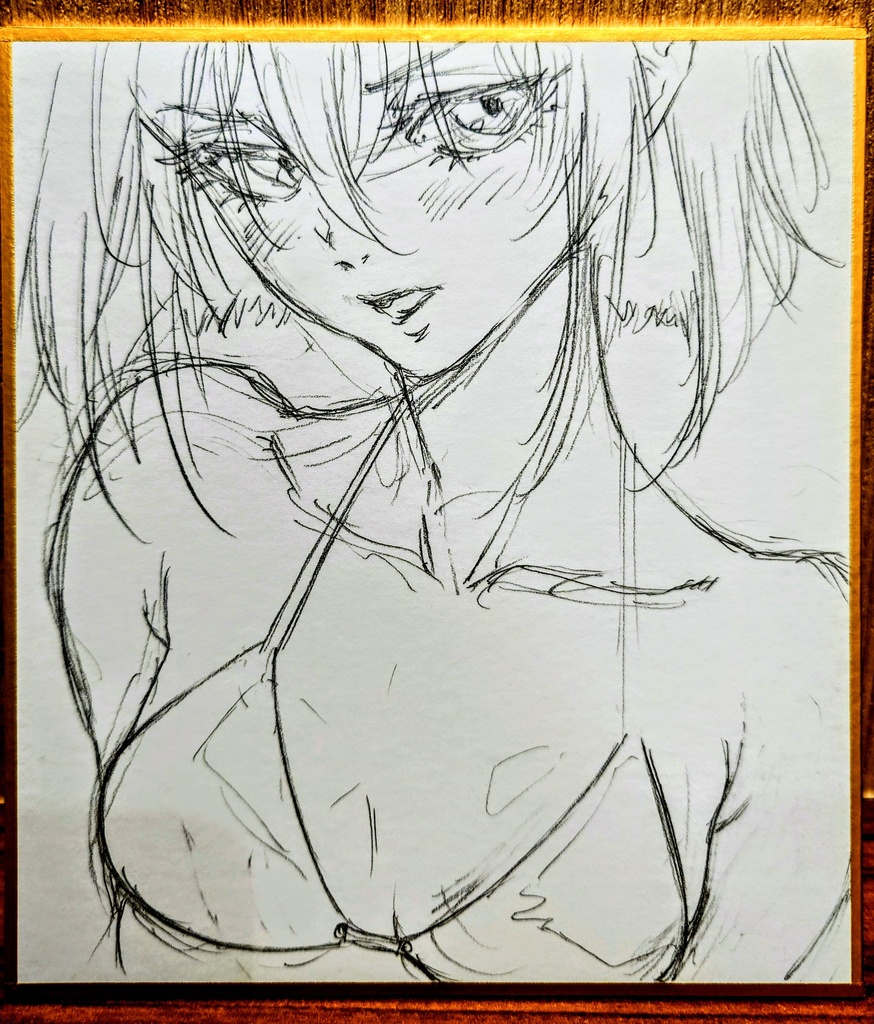 オリジナルイラスト 小色紙