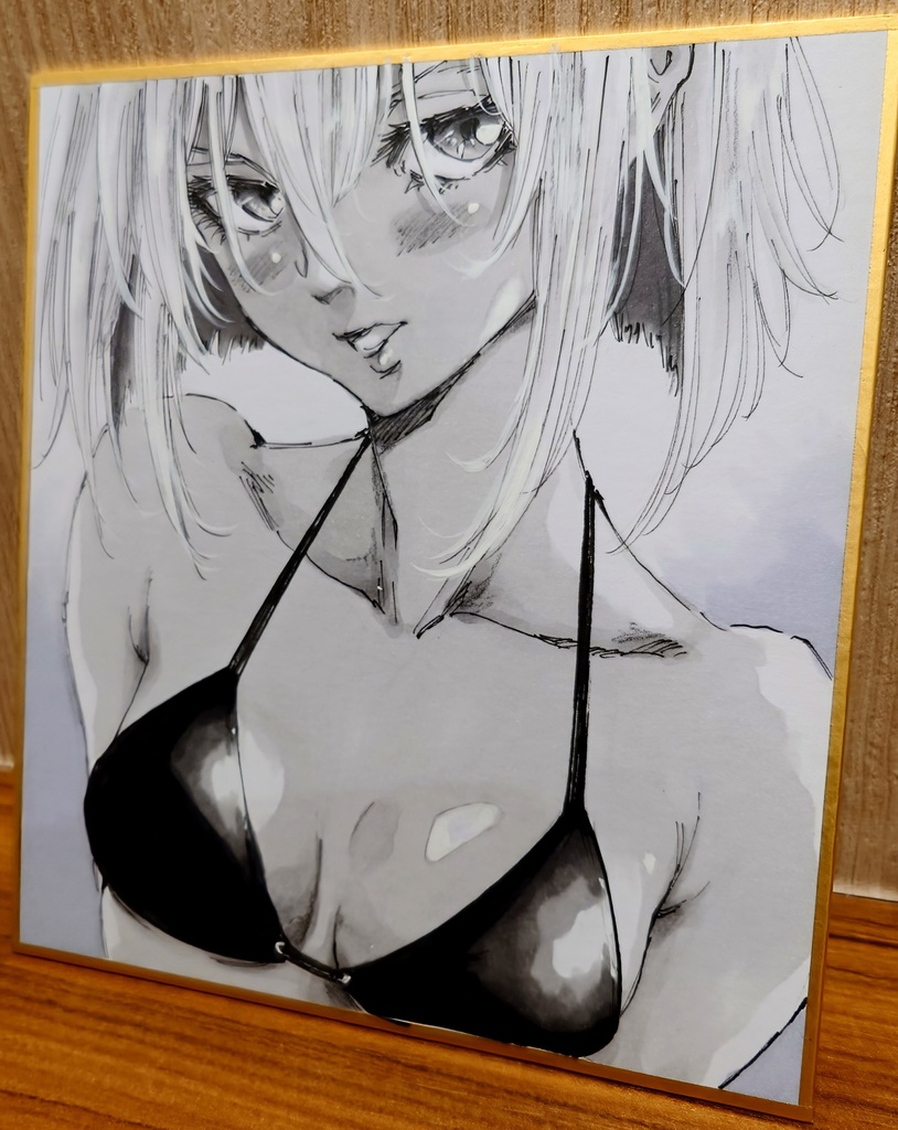 オリジナルイラスト 小色紙