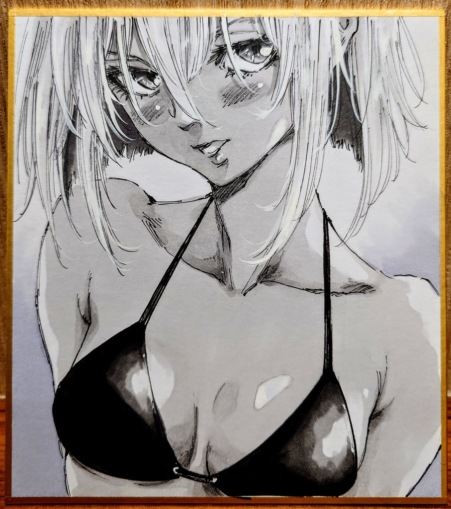 オリジナルイラスト 小色紙