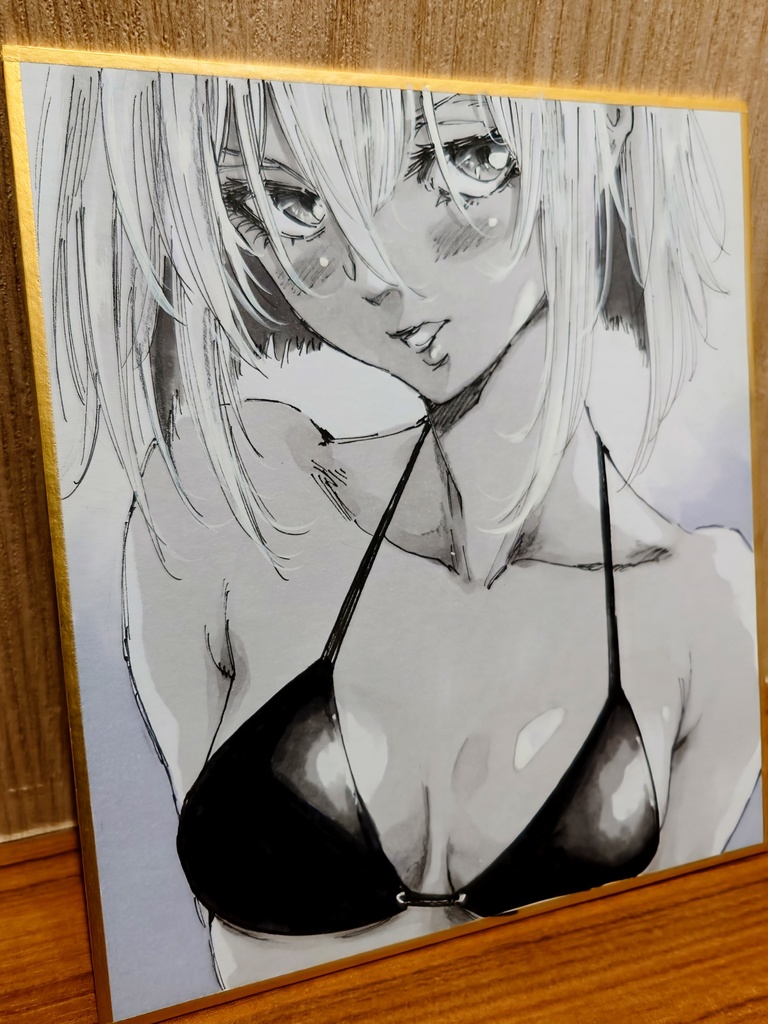 オリジナルイラスト 小色紙