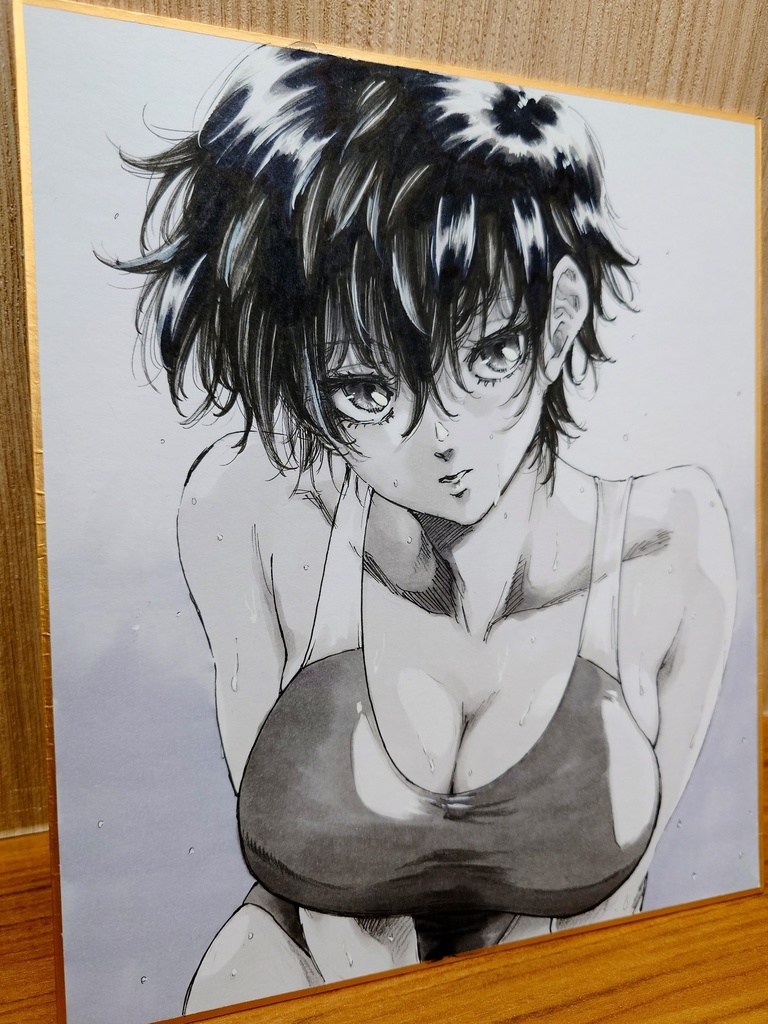 オリジナルイラスト 中色紙