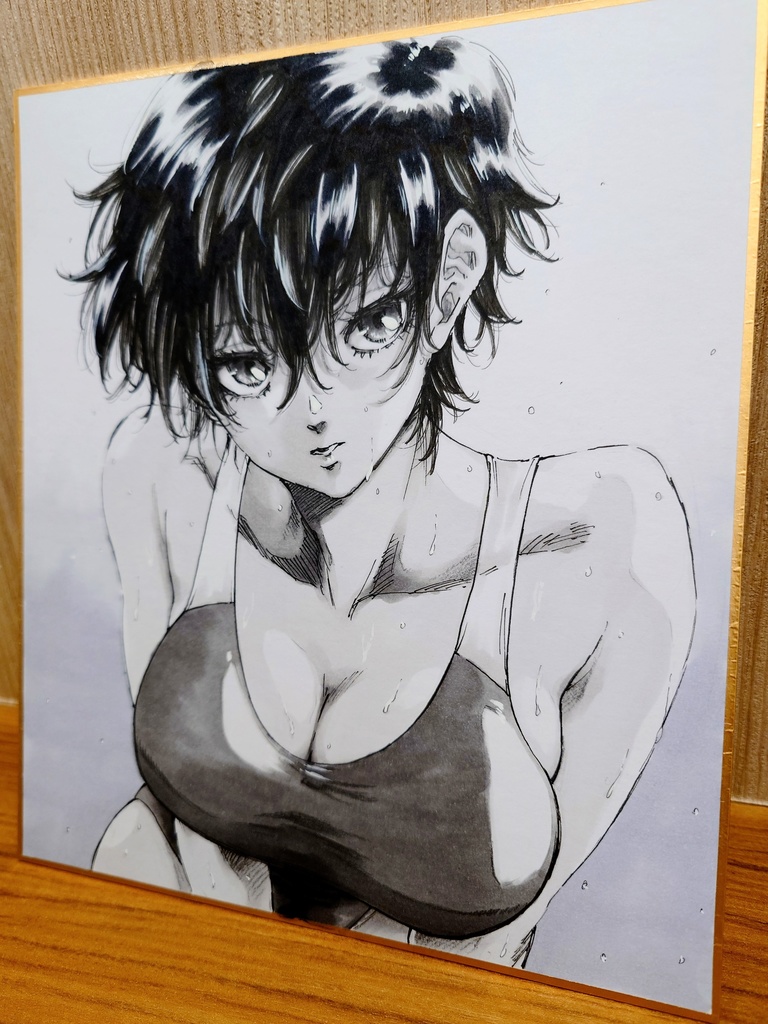 オリジナルイラスト 中色紙