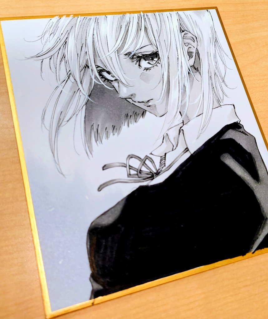 オリジナルイラスト 小色紙