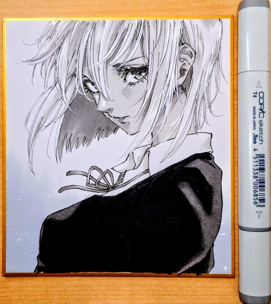 オリジナルイラスト 小色紙