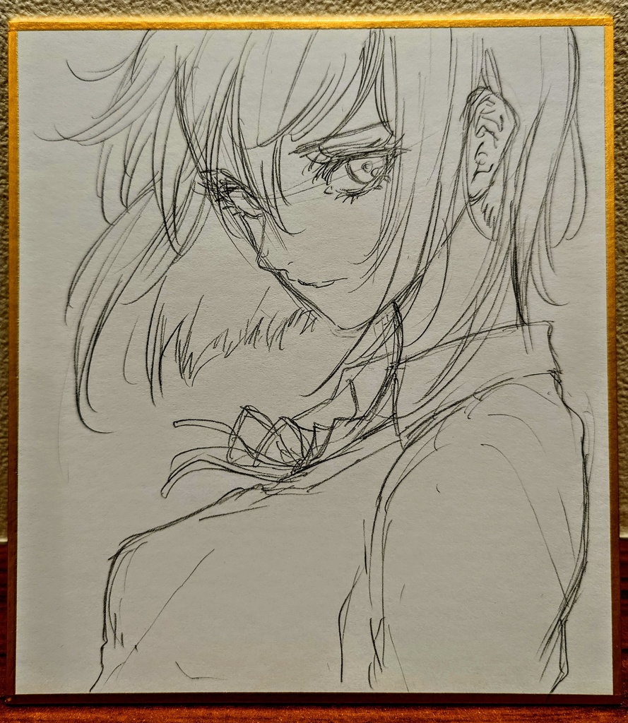 オリジナルイラスト 小色紙