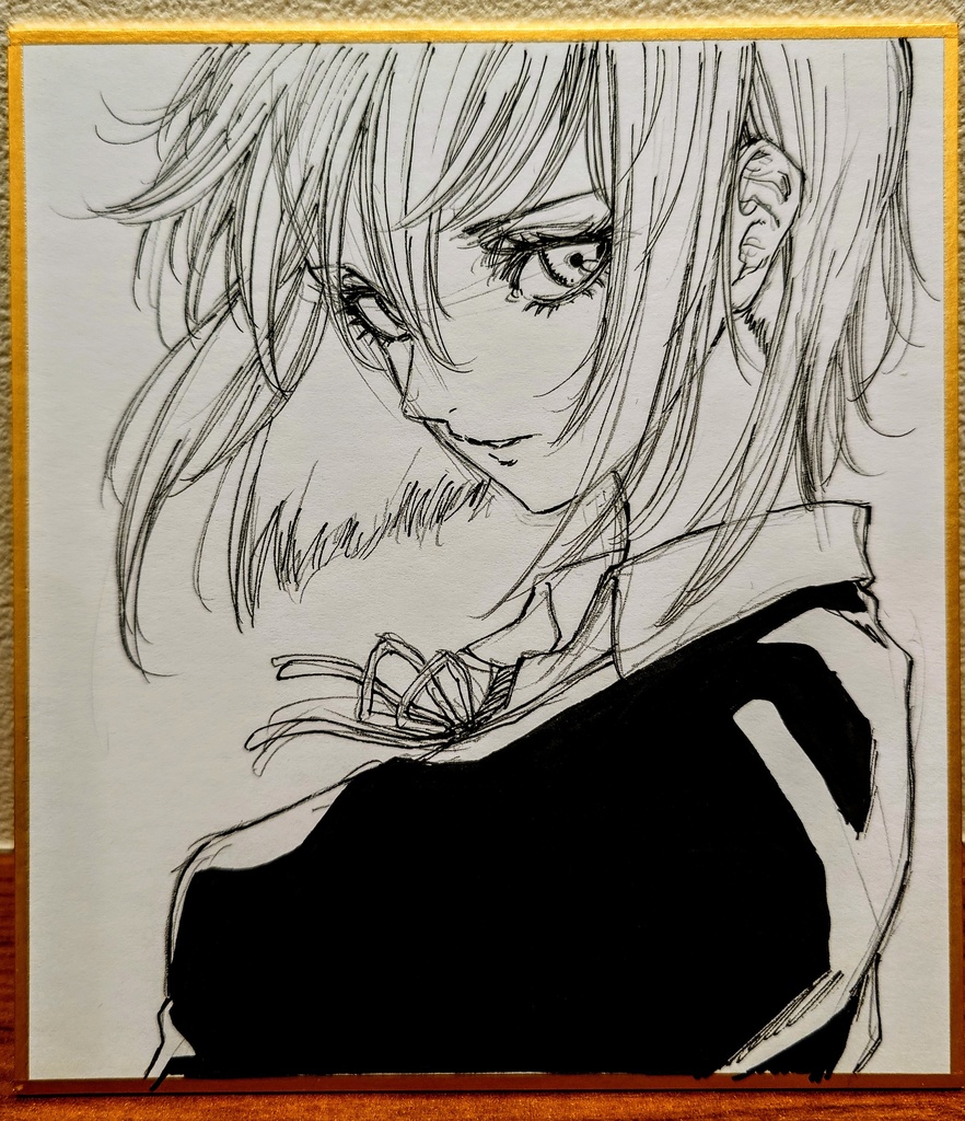 オリジナルイラスト 小色紙