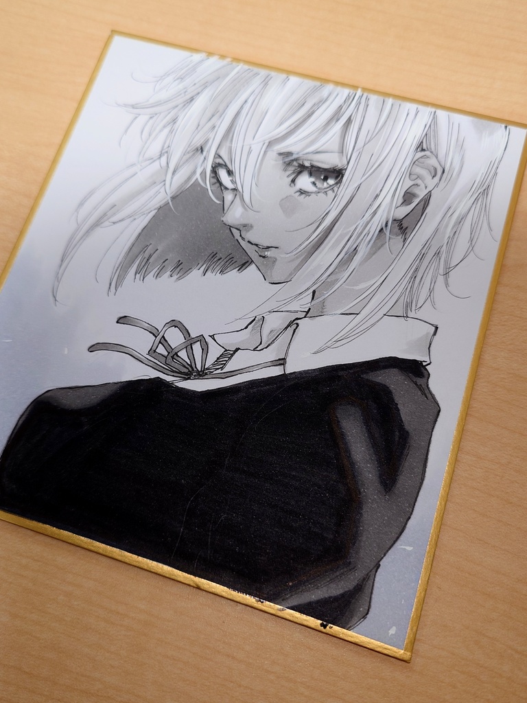 オリジナルイラスト 小色紙