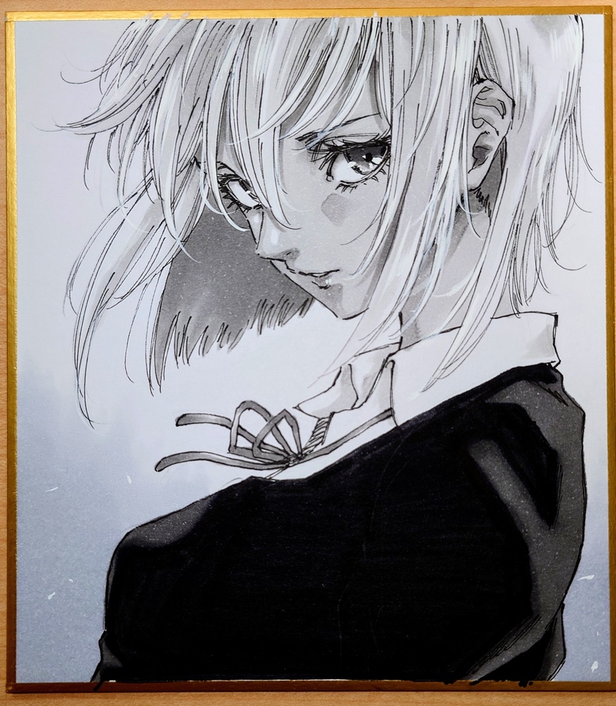 オリジナルイラスト 小色紙