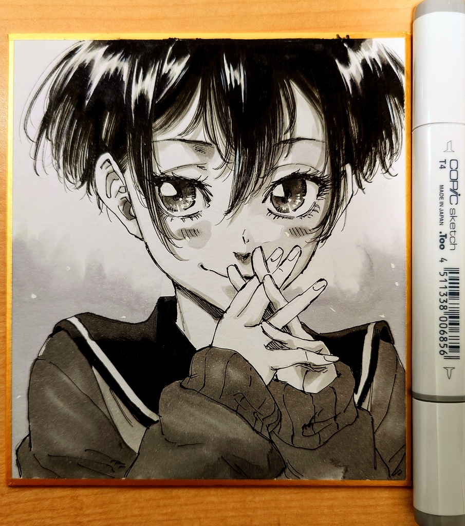 オリジナルイラスト 小色紙