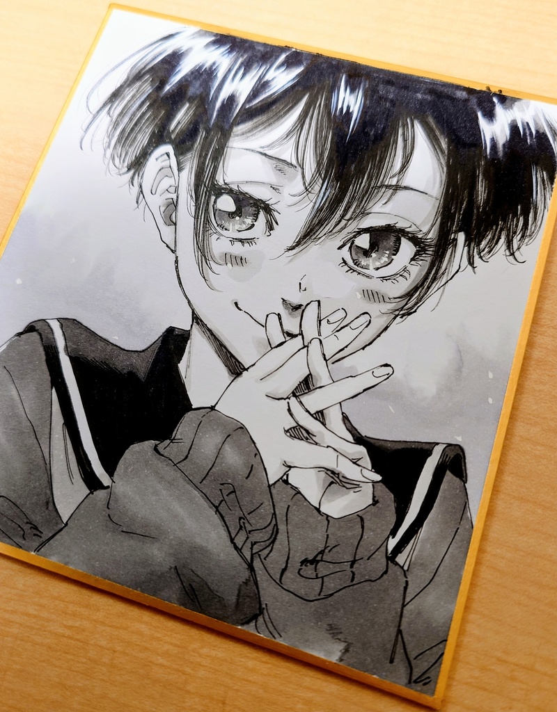 オリジナルイラスト 小色紙