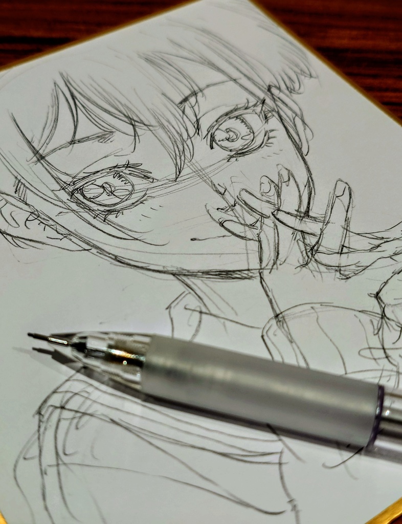 オリジナルイラスト 小色紙