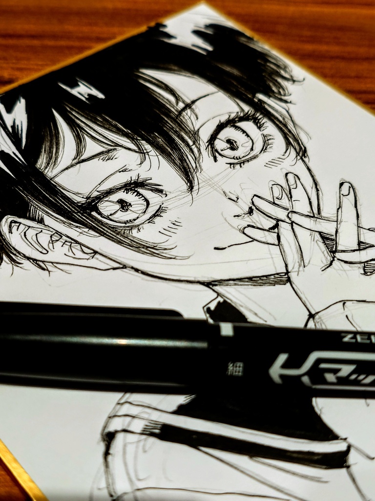 オリジナルイラスト 小色紙