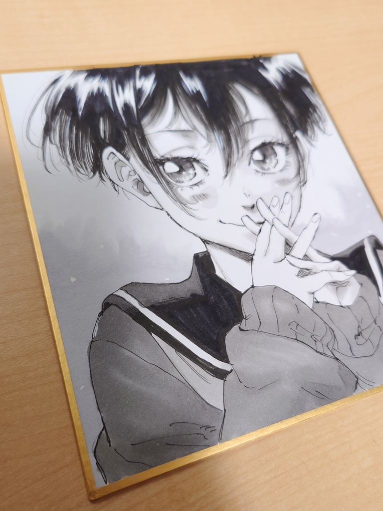 オリジナルイラスト 小色紙