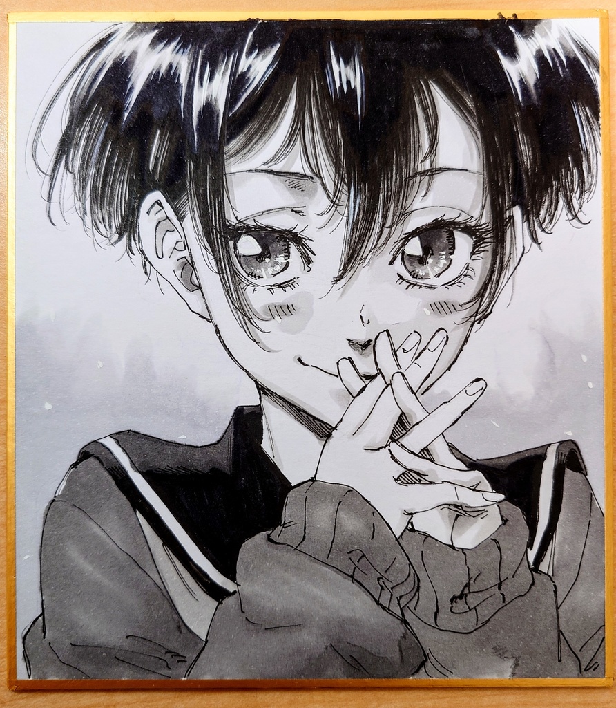 オリジナルイラスト 小色紙