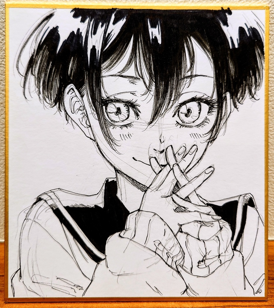 オリジナルイラスト 小色紙