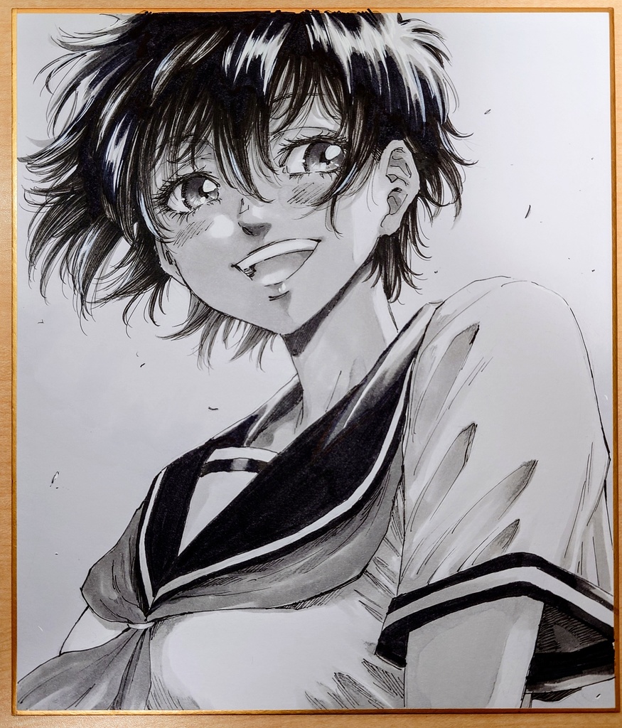 オリジナルイラスト 中色紙