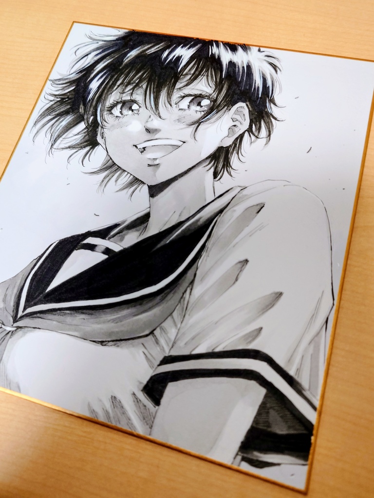 オリジナルイラスト 中色紙