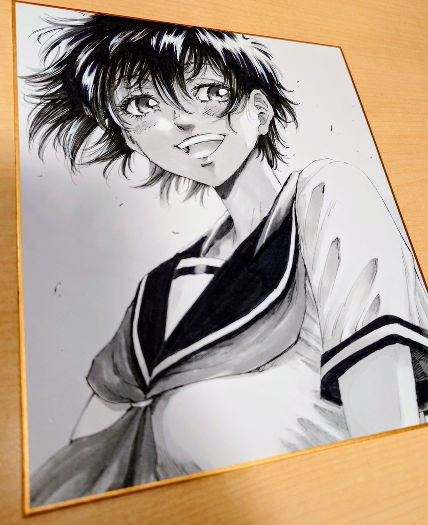 オリジナルイラスト 中色紙