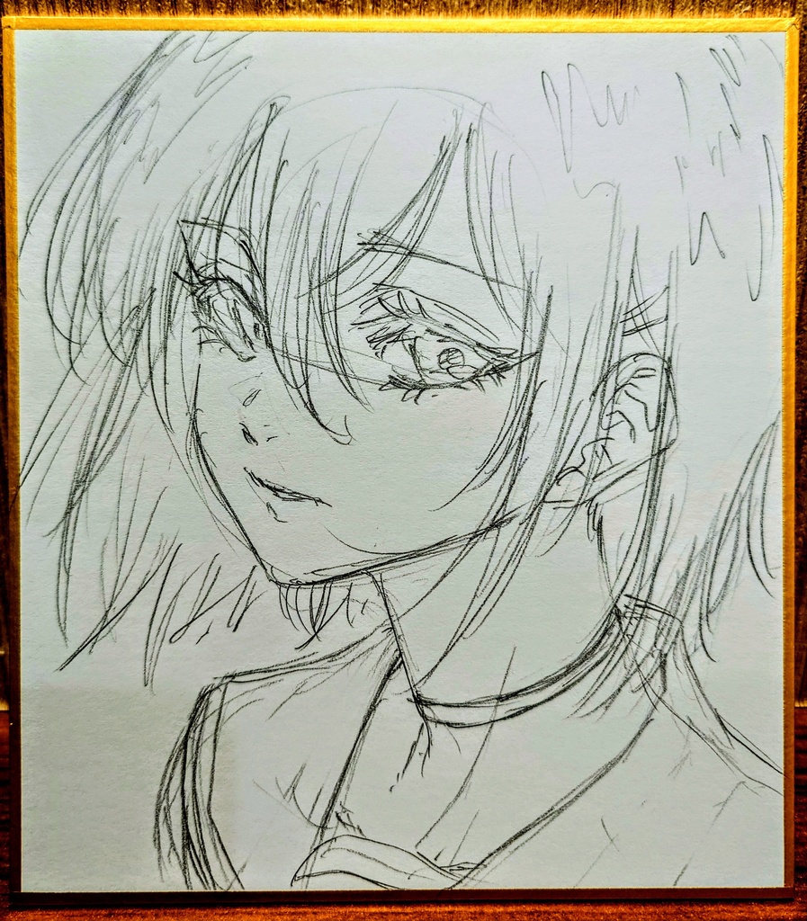 オリジナルイラスト 小色紙