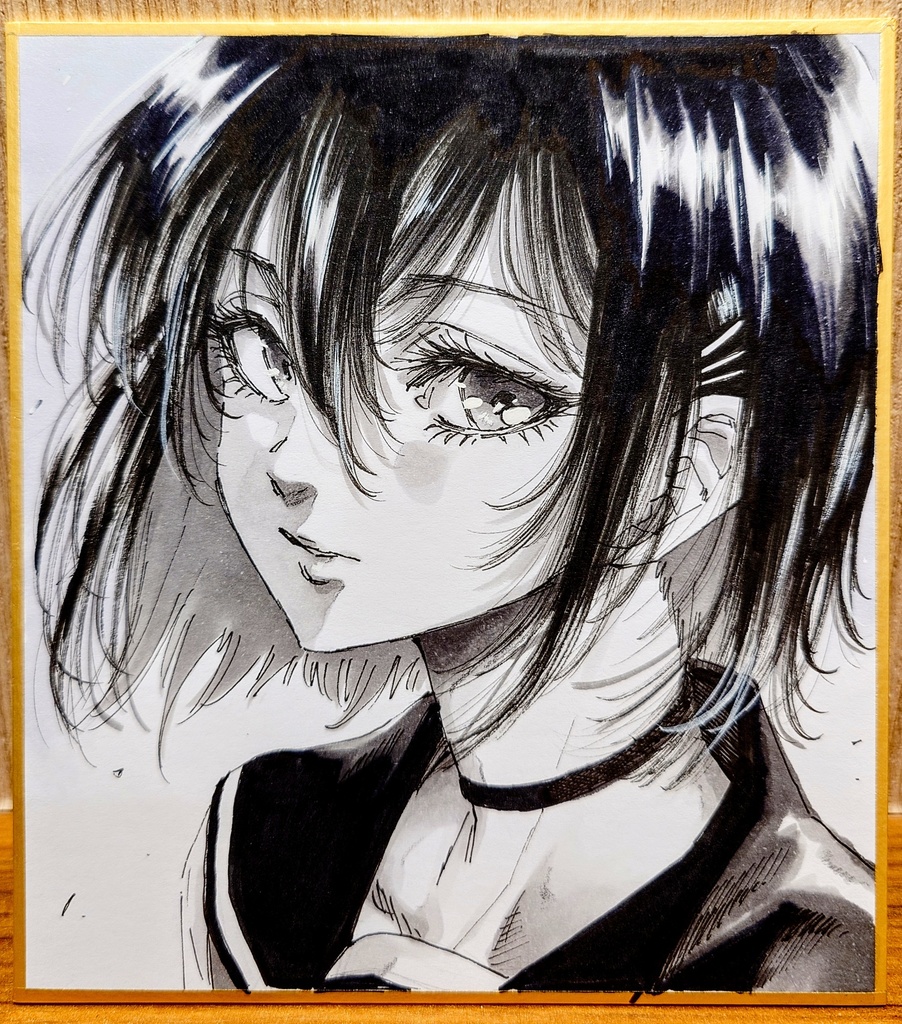 オリジナルイラスト 小色紙