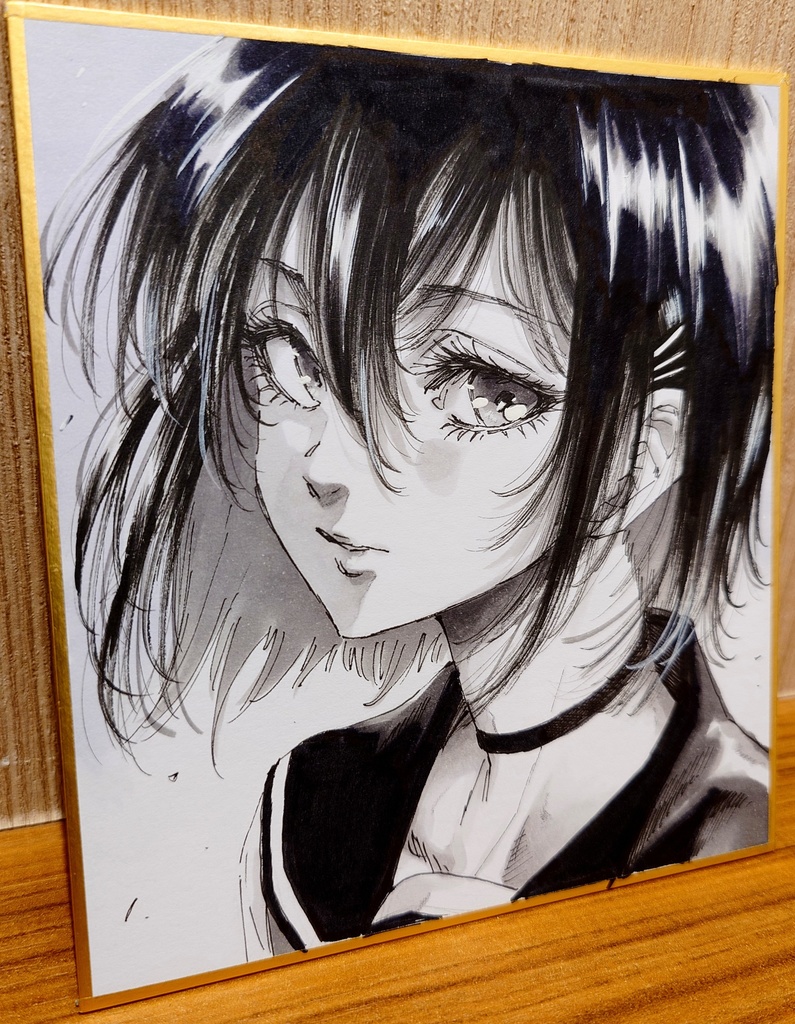 オリジナルイラスト 小色紙