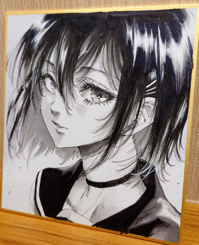 オリジナルイラスト 小色紙