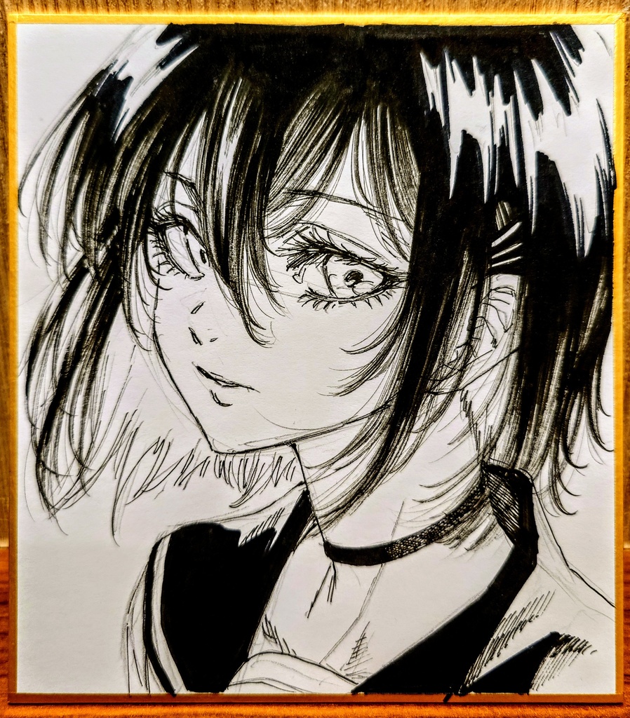 オリジナルイラスト 小色紙