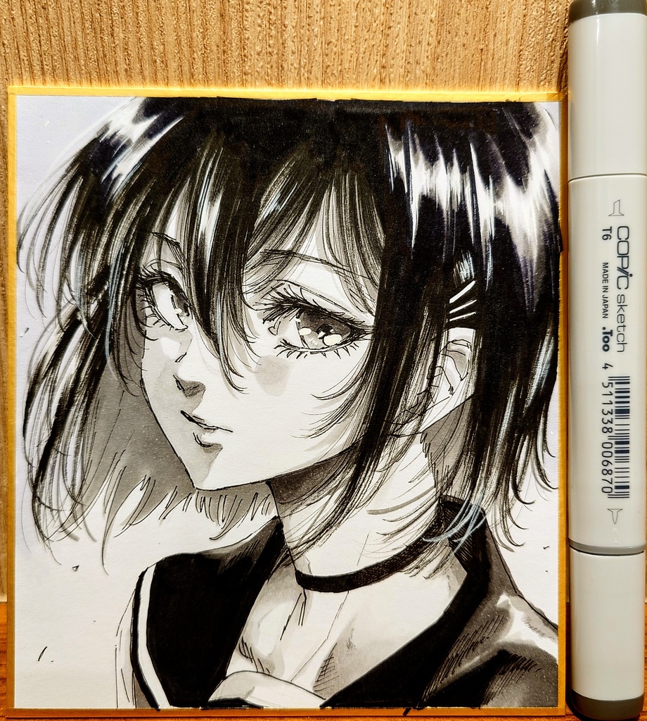 オリジナルイラスト 小色紙