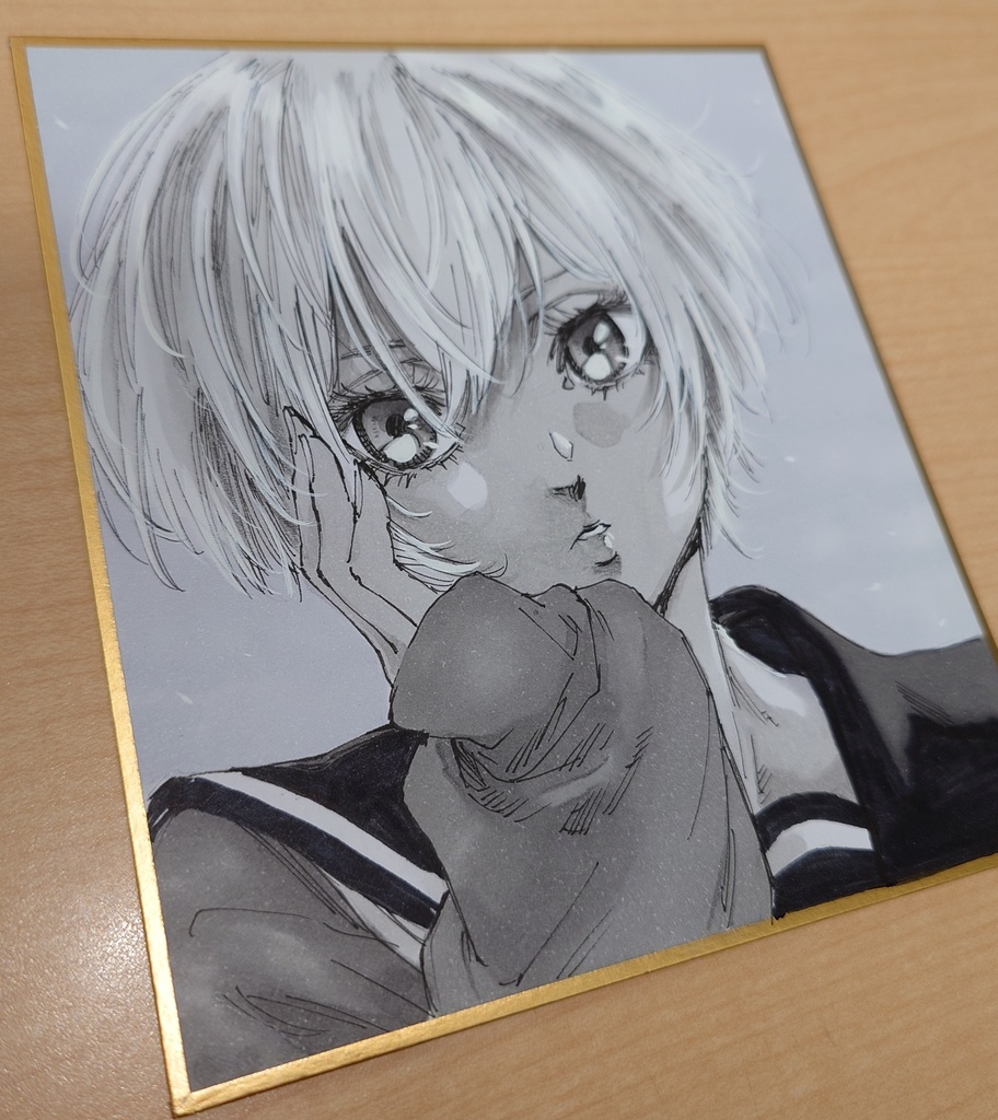 オリジナルイラスト 小色紙