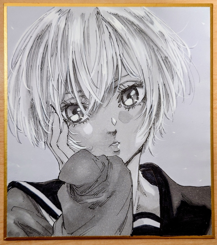 オリジナルイラスト 小色紙