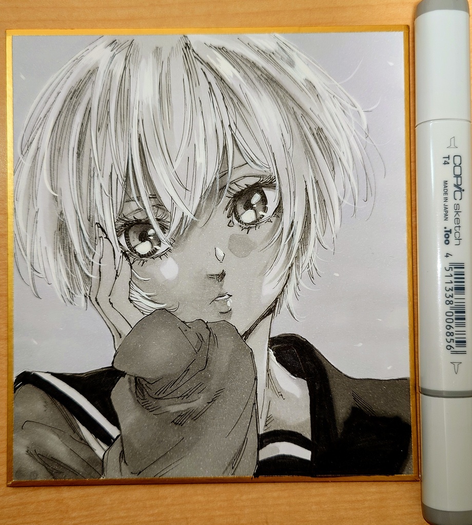 オリジナルイラスト 小色紙