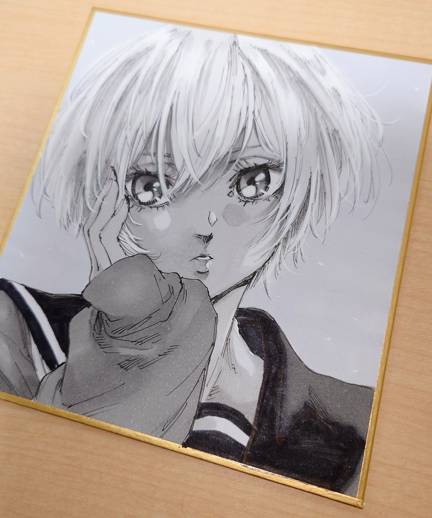 オリジナルイラスト 小色紙